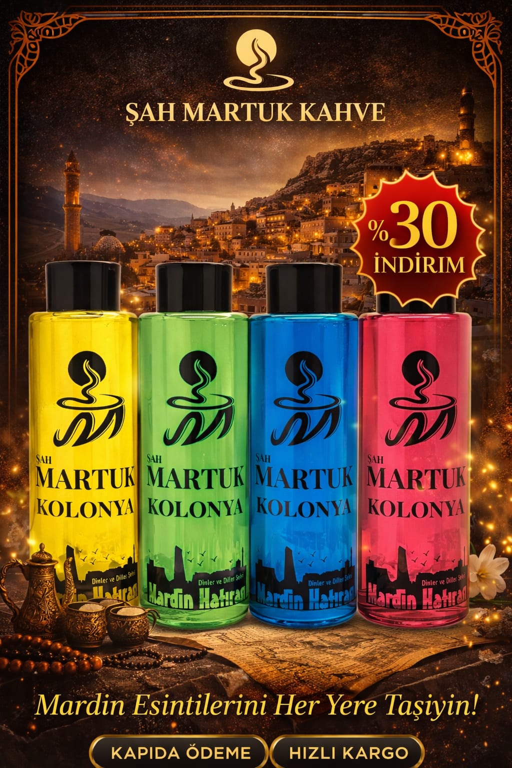 MARDİN ESİNTİSİ KOLANYA 400ML 4 AL 3 ÖDE