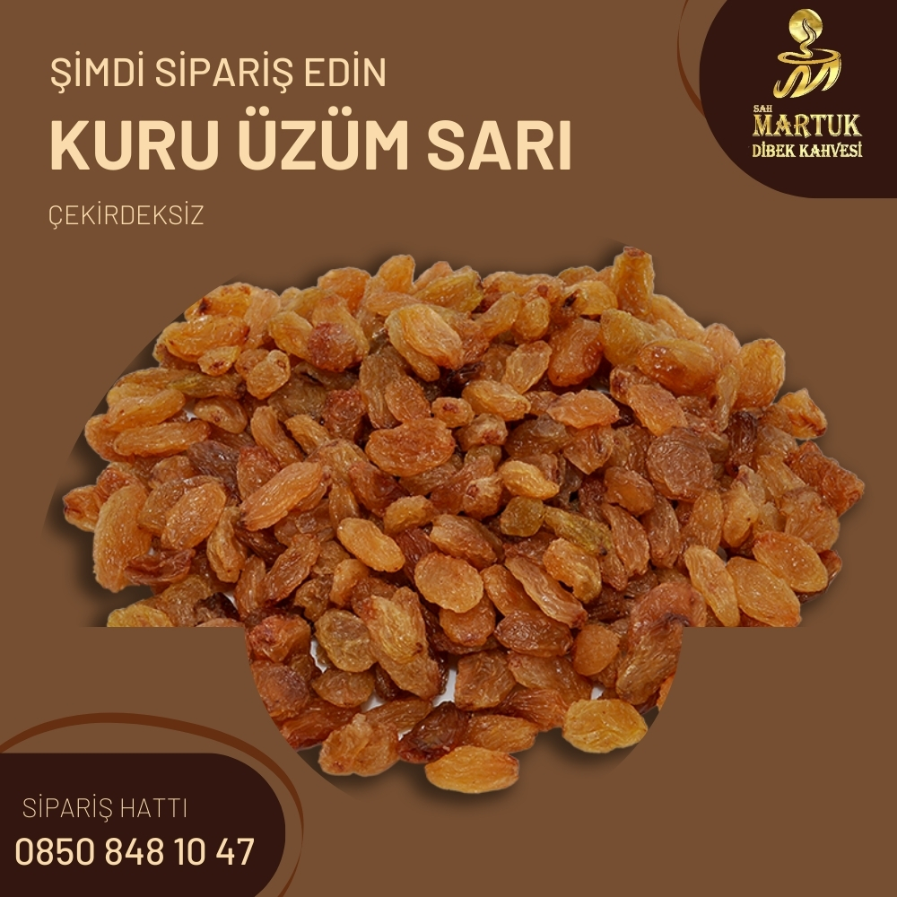 Kuru Üzüm Sarı Çekirdeksiz 500 Gram